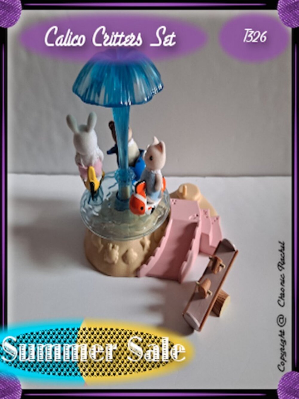 Baby Seaside Merry-Go-Round with 3 Figures and Teeter-Totter